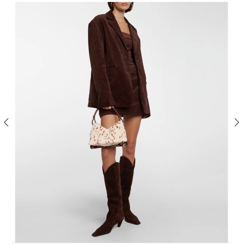 Vintage 90s Emanuel Ungaro Brown Corduroy Wrap Skirt